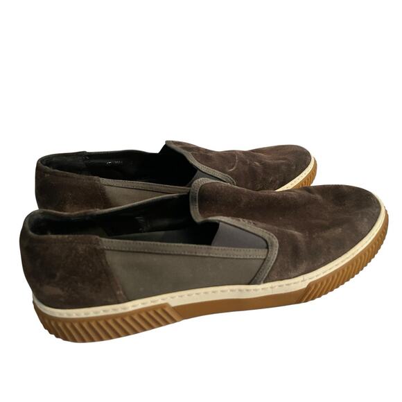 PRADA STRATUS SLIP-ON SNEAKERS SHOES •Men US 12 /EU 47• Brown Suede 4D 3168 main image 4